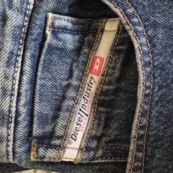 Diesel Size 38 Slim Fit Mid Waist Straight Leg 1995 Jeans 09C04 - Picture 14 of 15